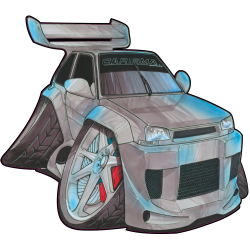 Autocollant 1032-Renault 5 Carisma