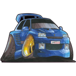Autocollant 1037-Renault Clio Dimma