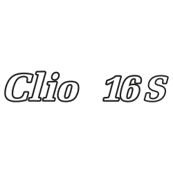 Sticker Renault Clio 16s