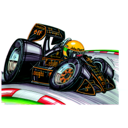 Autocollant F1_JPS_Senna