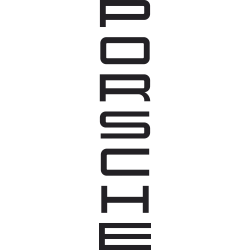 Sticker Porsche Vertical