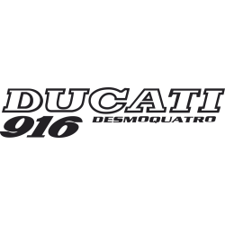 Sticker Ducati Desmoquatro 916 Gauche