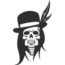 Sticker Skull Indien