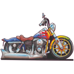 Autocollant 1117-Harley-Lowrider
