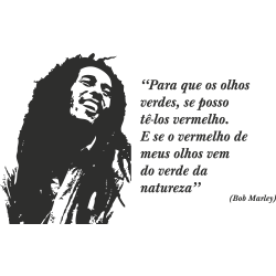 Sticker Bob Marley Phrase