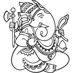 Sticker Symbole Ganesh 4