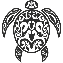 Sticker Tribal Tortue