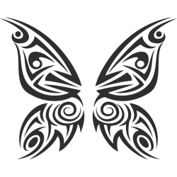 Sticker Tribal Papillons