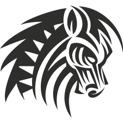 Sticker Tribal Cheval