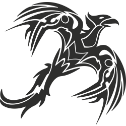 Sticker Tribal Oiseau