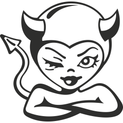 Sticker Diablesse
