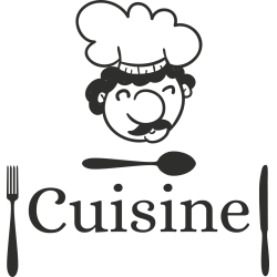 Sticker Cuisine Couverts