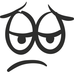 Sticker Smiley Triste