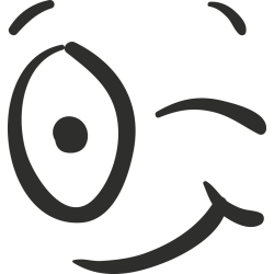 Sticker Smiley Clin D'il