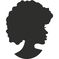 Sticker Femme Visage Silhouette 4