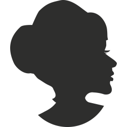 Sticker Femme Visage Silhouette 5
