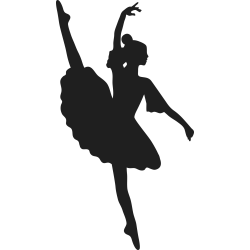 Sticker Femme Ballerine