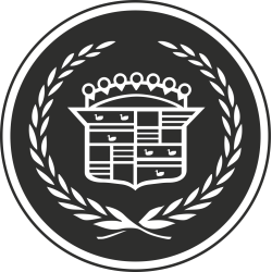 Sticker Cadillac Logo Noir