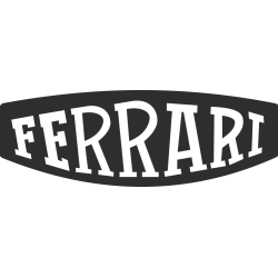 Sticker Ferrari Déformé