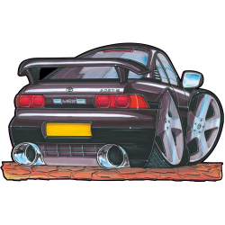 Autocollant 115-Toyota-MR2