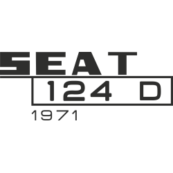Sticker Seat 124d 1971