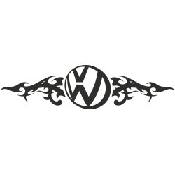 Sticker Volkswagen Flammes