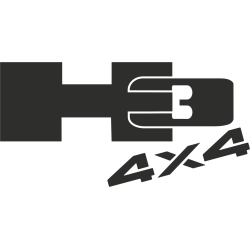 Sticker Hummer 4x4 H3