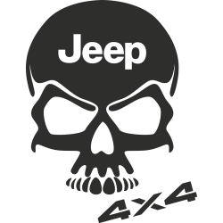 Sticker Jeep 4x4 Skull