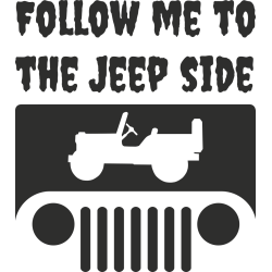 Sticker Jeep Follow Me