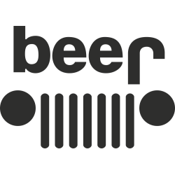 Sticker Jeep 4x4 Beer