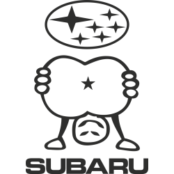 Sticker Subaru Jdm Ass
