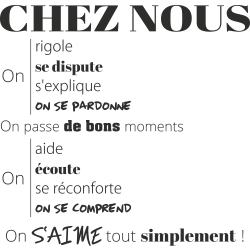 Sticker Les Règles Chez Nous