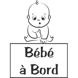 Sticker Bébé à Bord Bébé