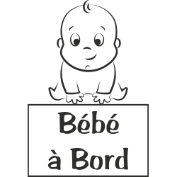 Sticker Bébé à Bord Bébé 3