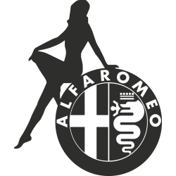 Sticker Sexy Logo Alfa Romeo