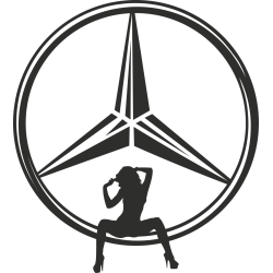 Sticker Sexy Logo Mercdes