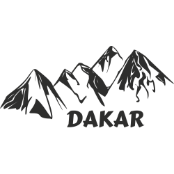 Sticker Montagne Dakar