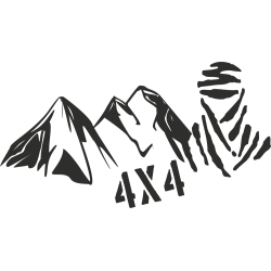 Sticker Montagne Touareg 4x4