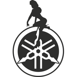 Sticker Yamaha Pin Up