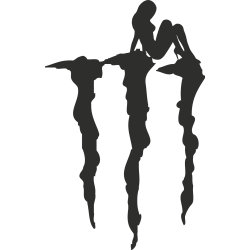 Sticker Monster Pin Up