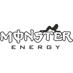 Sticker Monster Energy Pin Up