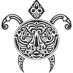 Sticker Tortue Tribal 1