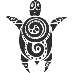 Sticker Tortue Tribal 2