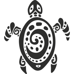 Sticker Tortue Tribal 3