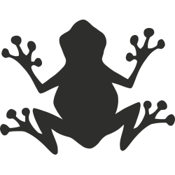 Sticker Grenouille Haut