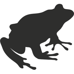 Sticker Grenouille Profil