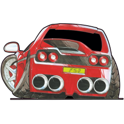 Autocollant 1222-Ferrari-F50