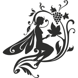 Sticker Mural Fée Grappe