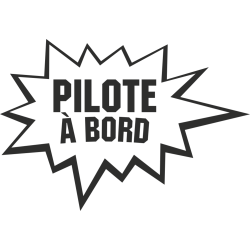 Sticker Humour Pilote