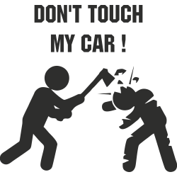 Sticker Humour Don' Touch